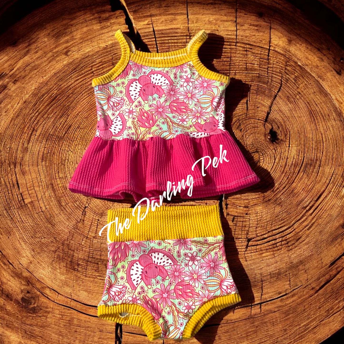 RTS Set - Cami Peplum & Bummies
