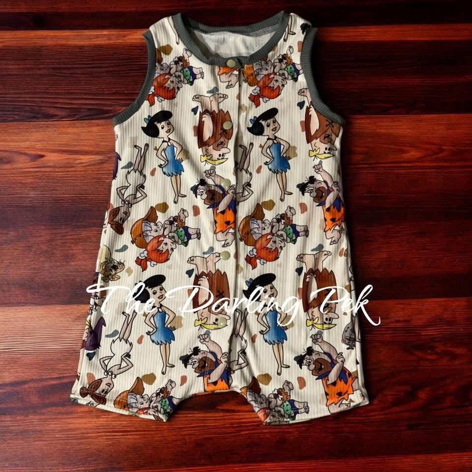 3T Snap Front Tank Romper