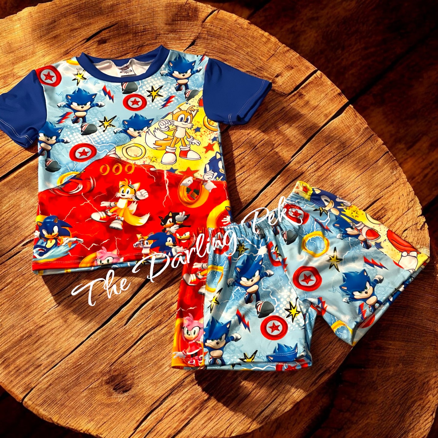 4T Set - gamer hedgehog colorblock