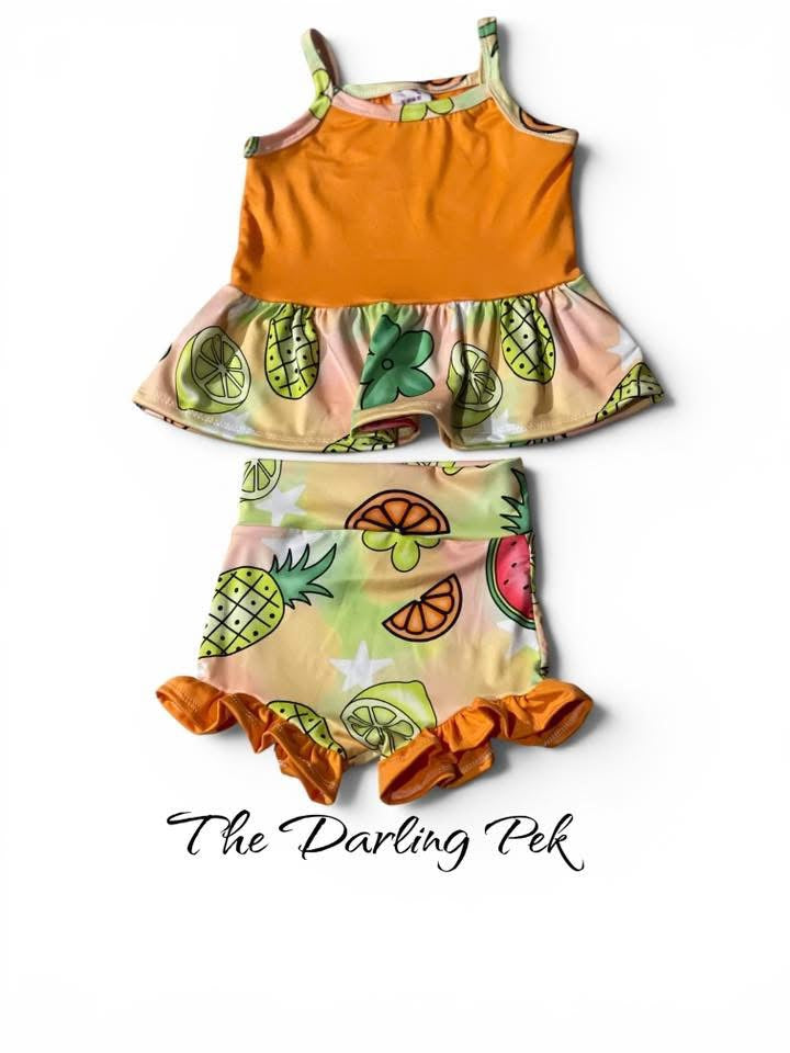 3T Cami Peplum & Ruffle Bummies