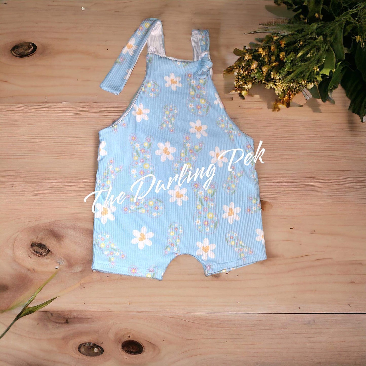 Knotty ShortieAlls - Floral Bunny