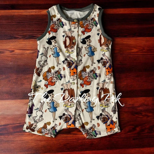 3T Snap Front Tank Romper