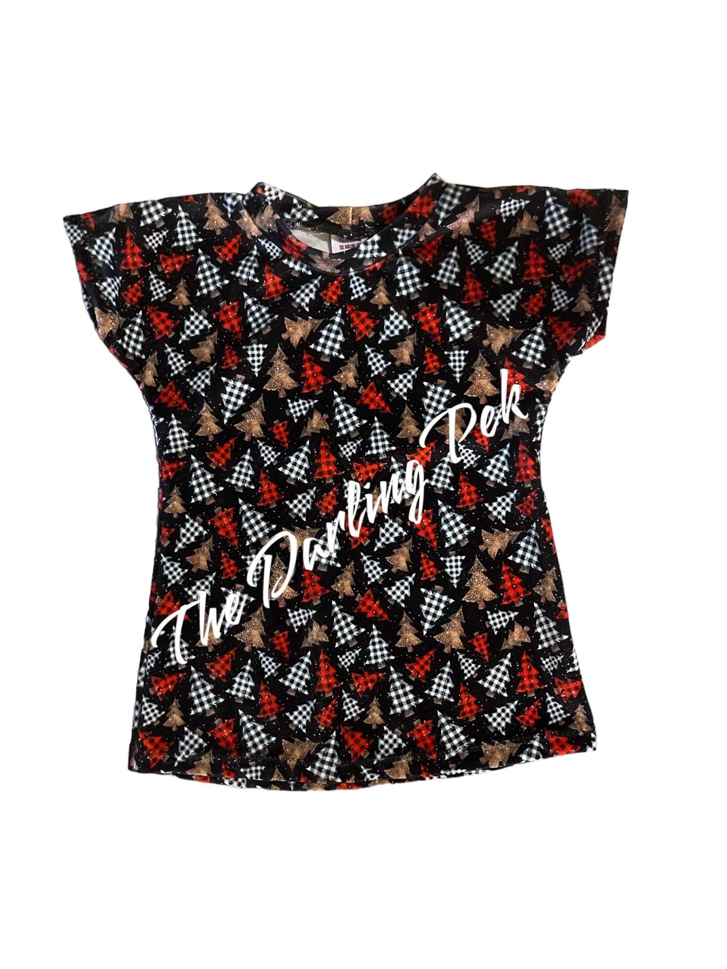 Velvet Xmas Tree - Tee Dress
