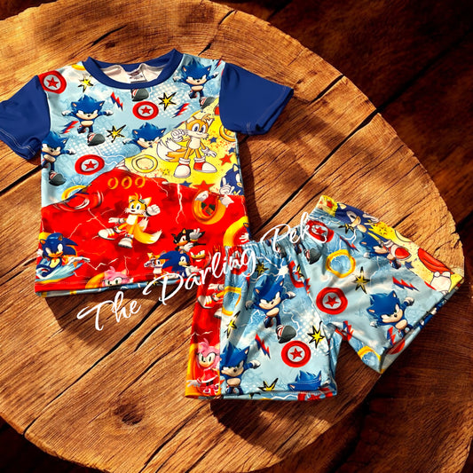 4T Set - gamer hedgehog colorblock