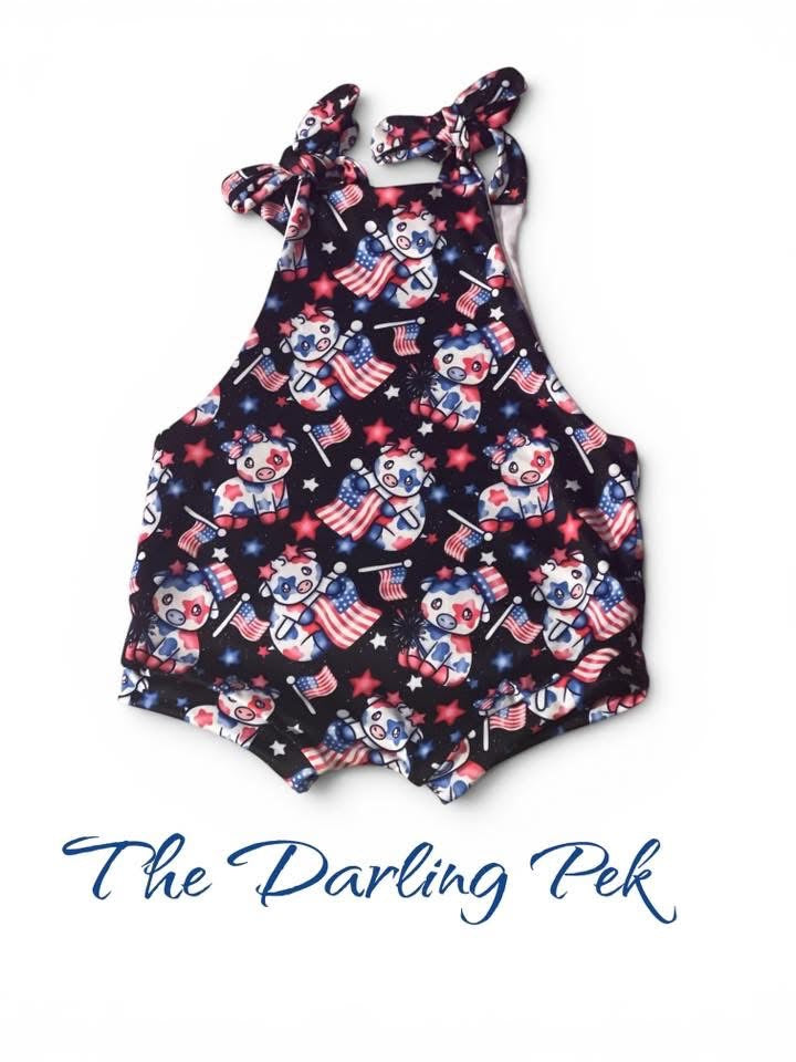 2T Tie Shoulder Shortialls