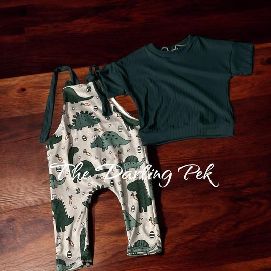 12/18m SS Dolman & Knotty Pants Overalls