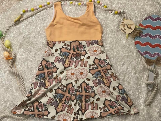 RTS - sz 7 Petal Shorts Romper