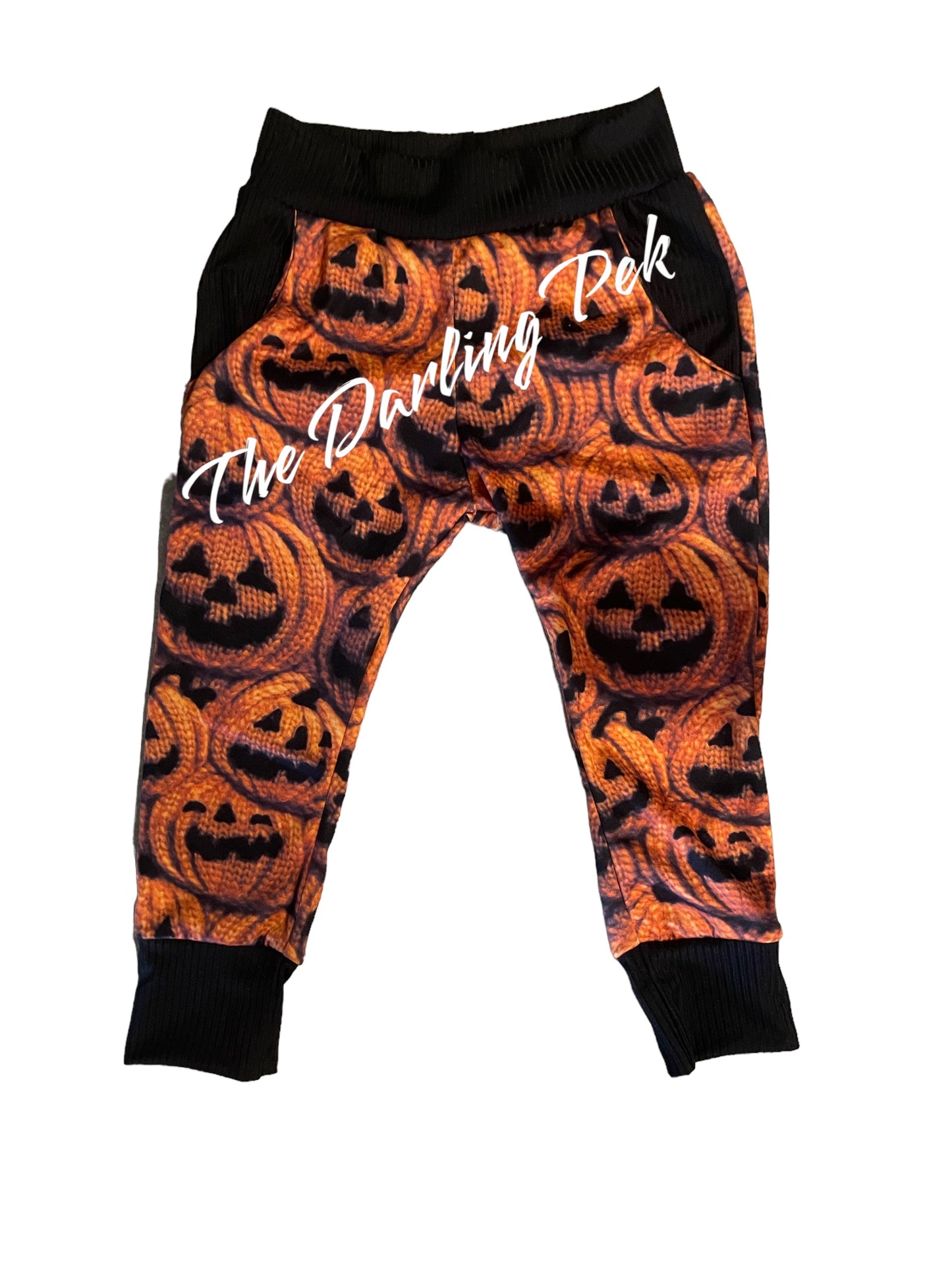 Faux Knit Pumpkin - Joggers