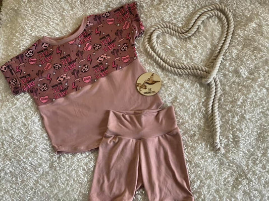RTS Set - 4T Slate Dolman & Biker Shorts