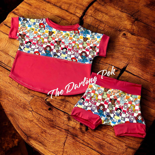 Slate Dolman & Banded Shorties