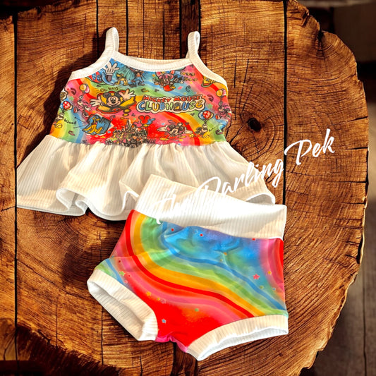 18-24m Cami Peplum & Bummies Set