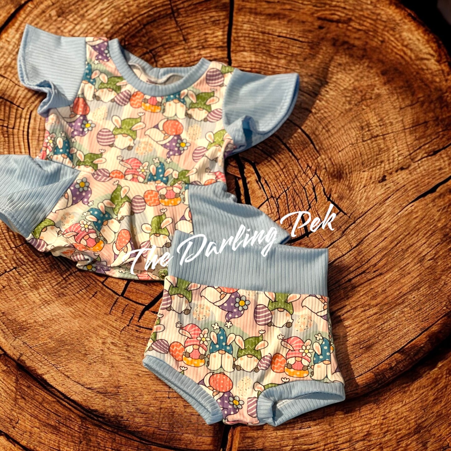 9/12m Set - Peplum & Bummies