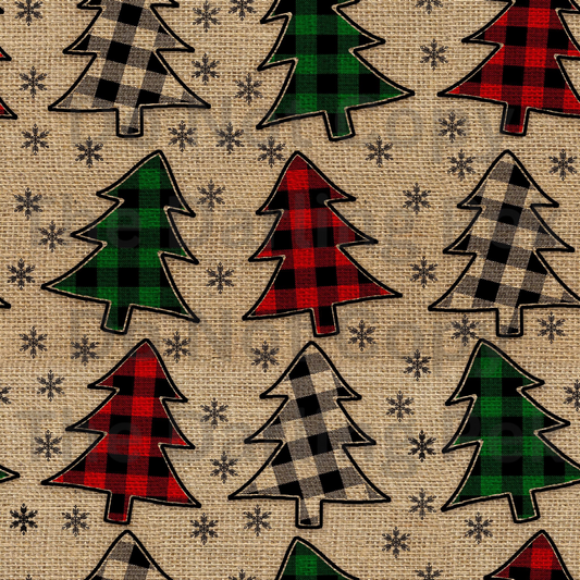 EverAfter-P-Burlap Xmas Trees